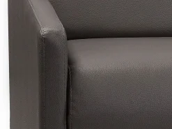 Vente-unique Sofá cama italiano 3 plazas de piel sintética CALIFE Gris Sale