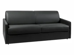 Vente-unique Sofás De Piel Sintética|Sofá cama italiano 4p 14 cm piel sintética CALIFE