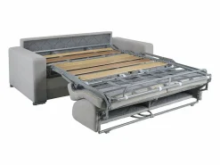 Sofá cama italiano 3p 14 cm piel sintética CALITO^Vente-unique