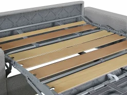 Sofá cama italiano 3p 14 cm piel sintética CALITO^Vente-unique