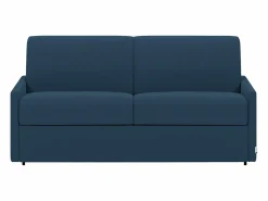 Vente-unique Sofá cama italiano 4p 22 cm tela - Color Gris CALIFE Azul oscuro Hot