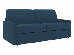 Vente-unique Sofá cama italiano 4p 22 cm tela - Color Gris CALIFE Azul oscuro Hot