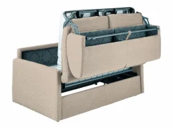 Sofá cama italiano 2p 22 cm tela - Color Gris CALIFE^Vente-unique Discount