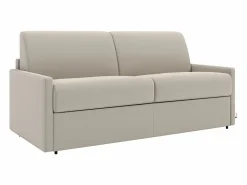 Vente-unique Sofá - 4 Plazas|Sofá cama italiano 4p 22 cm tela - Color Gris CALIFE