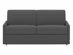 Vente-unique Sofá cama italiano 3p 22 cm tela - Color CALIFE Gris Discount