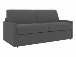 Vente-unique Sofá cama italiano 3p 22 cm tela - Color CALIFE Gris Discount