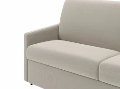 Sofá cama italiano 2p 18 cm tela - Color Gris CALIFE^Vente-unique New