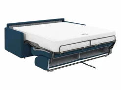 Sofá cama italiano 3p 22 cm tela - Color Gris CALIFE^Vente-unique Hot