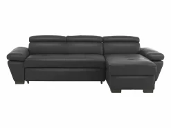 LINEA SOFA Sofá cama ángulo derecho bimateria piel JONOVA - Antracita Gris antracita Online