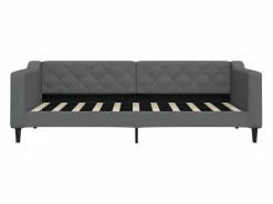 Sofá cama nido con cajones tela oscuro 90x190 cm^vidaxl New