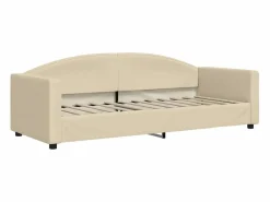 Clicnbuy Sofá cama nido con cajones tela color 80x200 cm Crema Online