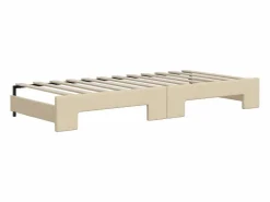 Clicnbuy Sofá cama nido con cajones tela color 80x200 cm Crema Online