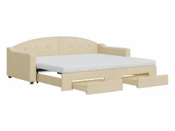 Sofá cama nido con cajones tela color 90x200 cm^vidaxl New
