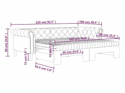 vidaxl Sofá cama nido con colchón cuero sintético 90x200 cm Blanco Discount