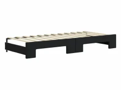 vidaxl Sofá cama nido terciopelo 80x200 cm Negro Best