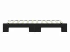 vidaxl Sofá cama nido terciopelo 80x200 cm Negro Best