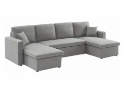 Sofá cama panorámico de 4 plazas en tela^Sweeek Clearance