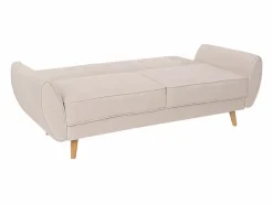 Modus Sofa Sofá cama reclinable de diseño nórdico clic clac 3 plazas en tejido Fortaleza - Beige Discount