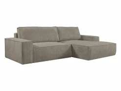 Sofá cama rinconera derecha de pana color AMELIA^Vente-unique Hot