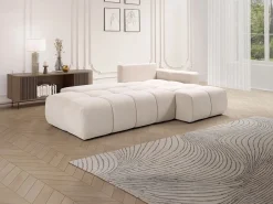 Sofá cama rinconera derecha de tela TRIMALDI^Vente-unique Hot