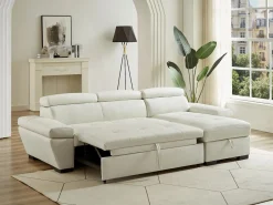 Sofá cama rinconera derecha bimateria piel JONOVA -^LINEA SOFA Best
