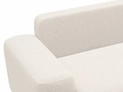 Vente-unique Sofá - 4 Plazas|Sofá cama rinconera derecha en tela texturizada color DAVISO