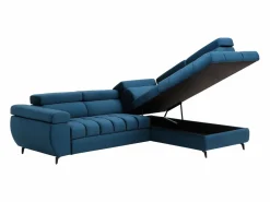 Sofá cama rinconera derecha de terciopelo NIACATO^Vente-unique Discount