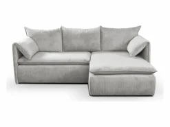 Sofá cama rinconera derecha de pana -TEODORA de Pascal Morabito^Vente-unique Outlet