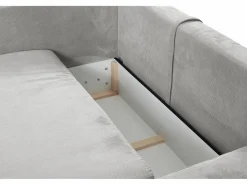 Sofá cama rinconera derecha de pana -TEODORA de Pascal Morabito^Vente-unique Outlet