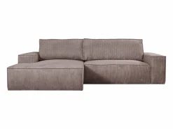 Sofá cama rinconera izquierda de pana - AMELIA^Vente-unique Online