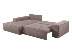 Sofá cama rinconera izquierda de pana - AMELIA^Vente-unique Online