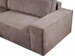Sofá cama rinconera izquierda de pana - AMELIA^Vente-unique Online