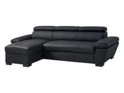 LINEA SOFA Sofá De Piel|Sofá cama rinconera izquierda de cuero JONOVA