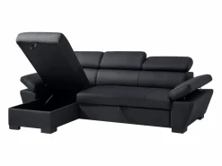 LINEA SOFA Sofá De Piel|Sofá cama rinconera izquierda de cuero JONOVA
