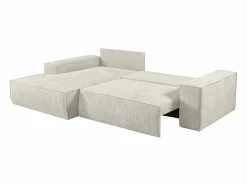Sofá cama rinconera izquierda de pana - AMELIA de Pascal Morabito^Vente-unique Discount
