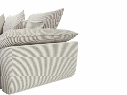 Sofá cama rinconera izquierda de pana de estilo charme francés vintage GUILLERMO^Vente-unique Outlet