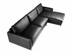 Angel Cerda Sofá chaise longue derecha piel 6197 Negro Clearance