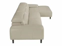 Sofá chaise longue derecha piel gris taupe 6150^Angel Cerda Discount