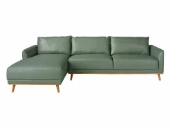 Angel Cerda Sofá chaise longue izquierda piel 6200 Verde
