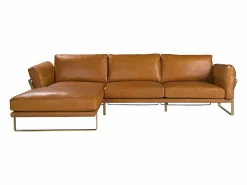 Angel Cerda Sofá De Piel|Sofá chaise longue izquierda piel camel 6231