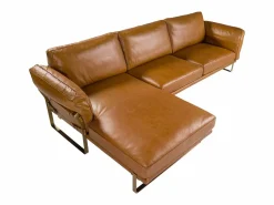 Angel Cerda Sofá De Piel|Sofá chaise longue izquierda piel camel 6231
