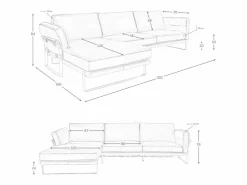 Angel Cerda Sofá De Piel|Sofá chaise longue izquierda piel camel 6231