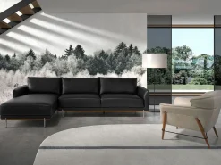 Angel Cerda Sofá De Piel|Sofá chaise longue izquierda piel 6198