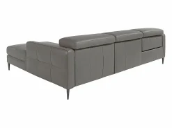 Sofá chaise longue relax derecha piel gris oscuro 6126^Angel Cerda Outlet