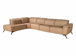 Angel Cerda Sofá chaise longue relax modular izquierdo piel marrón 6281 Marru00f3n Outlet