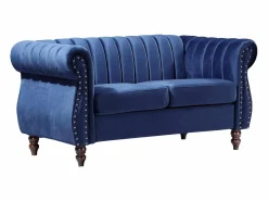 Sofá chesterfield 2 plazas de terciopelo Azul real TRUMBO^Vente-unique Clearance