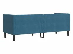 Clicnbuy Sofás Chesterfield|Sofá Chesterfield 3 plazas con cojines terciopelo