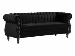 Sofá chesterfield 3 plazas de terciopelo TRUMBO^Vente-unique New