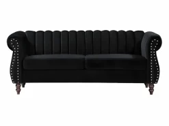 Sofá chesterfield 3 plazas de terciopelo TRUMBO^Vente-unique New