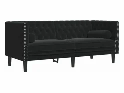 Sofá Chesterfield 2 plazas con cojines terciopelo^vidaxl Sale